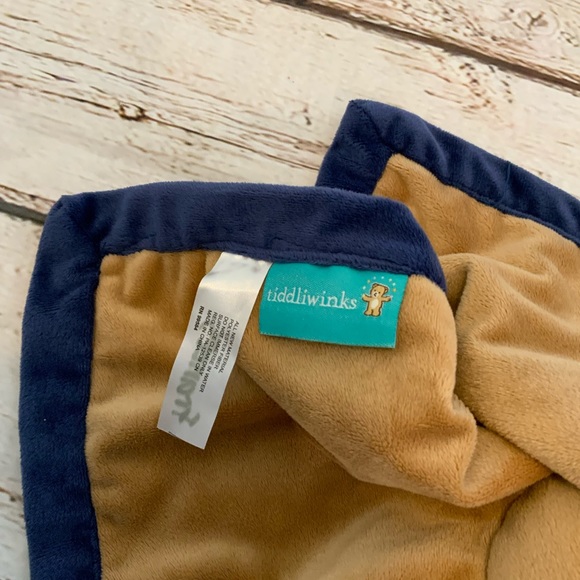 Lovey Tiddliwinks Football Bear Brown Soft Baby Security Blanket. - Picture 3 of 3